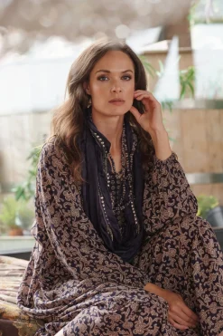 Indian Heritage Blue Necklace Scarf