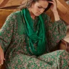 Indian Heritage Green Necklace Scarf