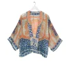 Indian Summer Blue Kimono