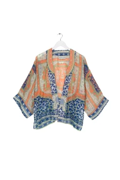 Indian Summer Blue Kimono