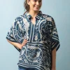 Jaipur Blue Tunic Top