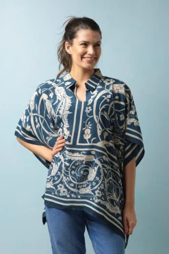 Jaipur Blue Tunic Top