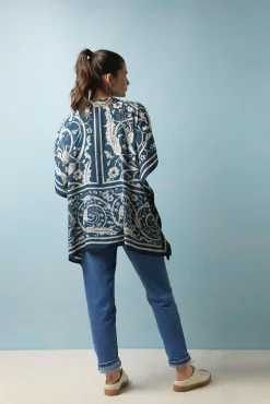 Jaipur Blue Tunic Top