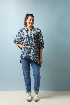 Jaipur Blue Tunic Top