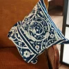 Jaipur Blue Velvet Cushion