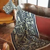 Jaipur Blue Velvet Throw