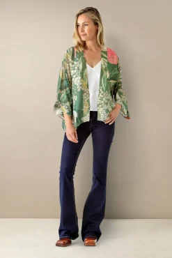 Kew Elderflower Green Kimono