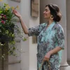 Kew Etched Floral Aqua Rachel Dress