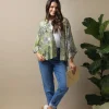 Kew Etched Floral Fern Kimono