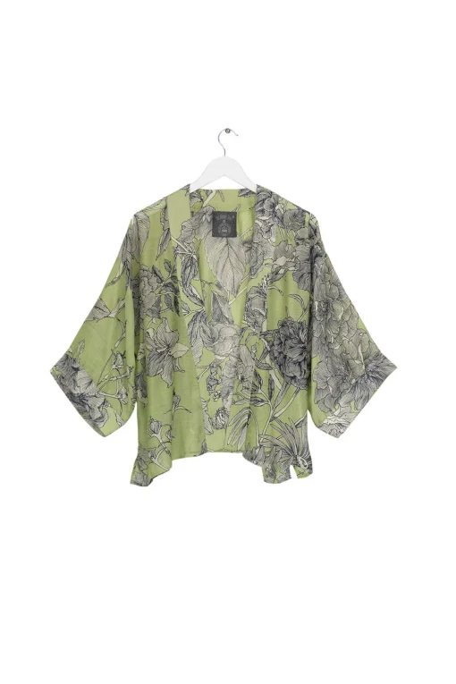 Kew Etched Floral Fern Kimono