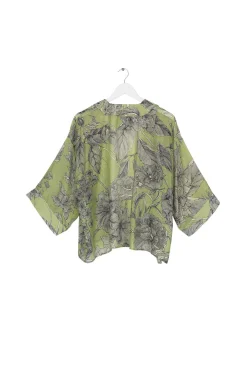 Kew Etched Floral Fern Kimono