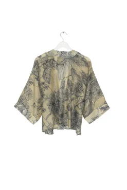 Kew Etched Floral Stone Kimono
