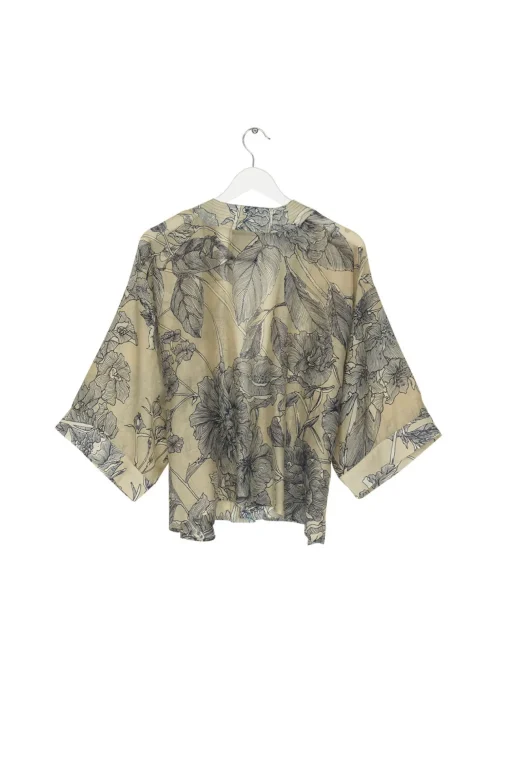 Kew Etched Floral Stone Kimono