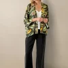 Kew Evergreen Black Kimono