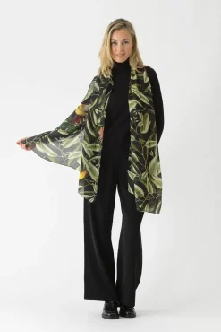 Kew Evergreen Black Scarf