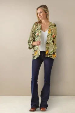 Kew Evergreen Stone Kimono