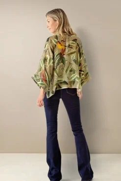 Kew Evergreen Stone Kimono