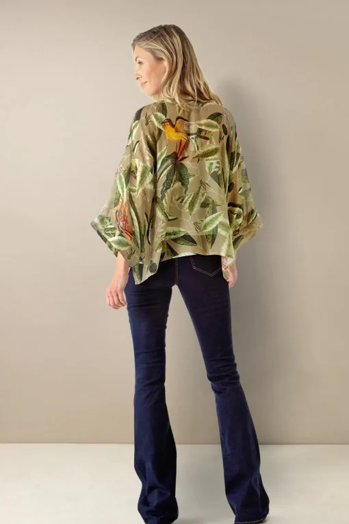 Kew Evergreen Stone Kimono