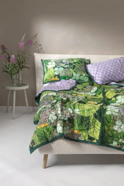 Kew Hydrangea Lime Bedspread