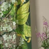 Kew Hydrangea Lime Linen Panel
