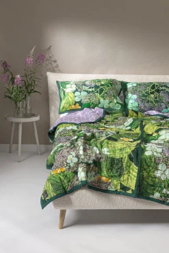 Kew Hydrangea Lime Pillow Shams