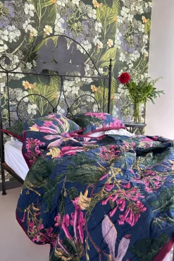 Kew Magnolia Blue Bedspread