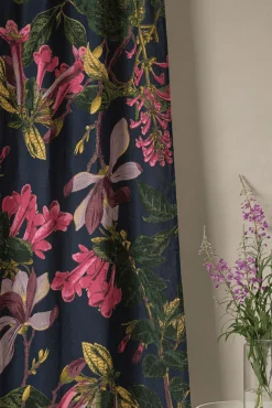 Kew Magnolia Blue Linen Panel