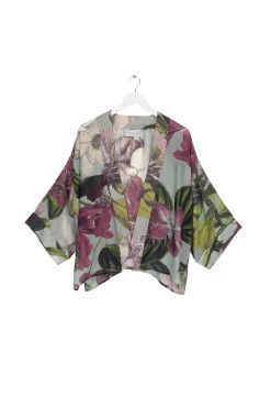 Kew Protea Duck Egg Kimono