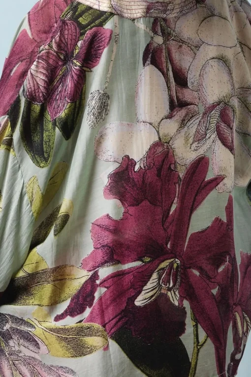 Kew Protea Duck Egg Kimono