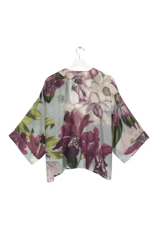 Kew Protea Duck Egg Kimono