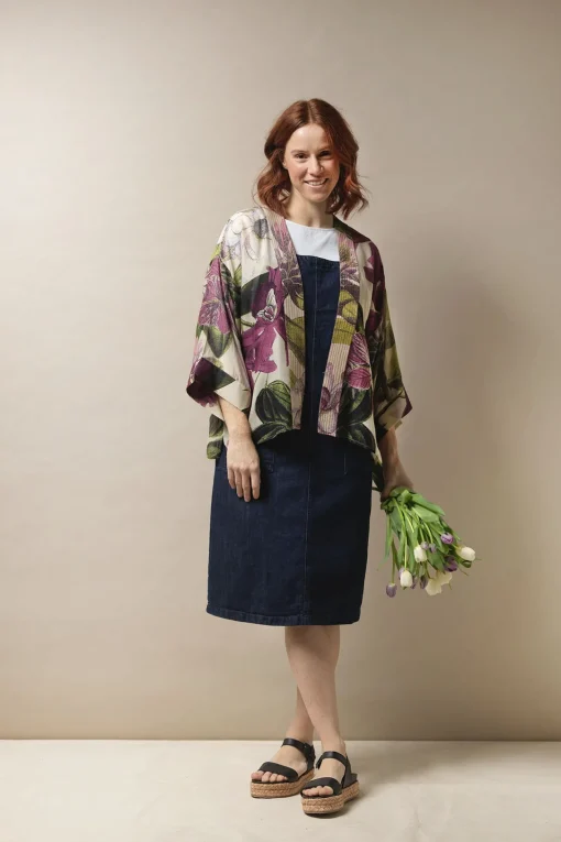 Kew Protea Stone Kimono