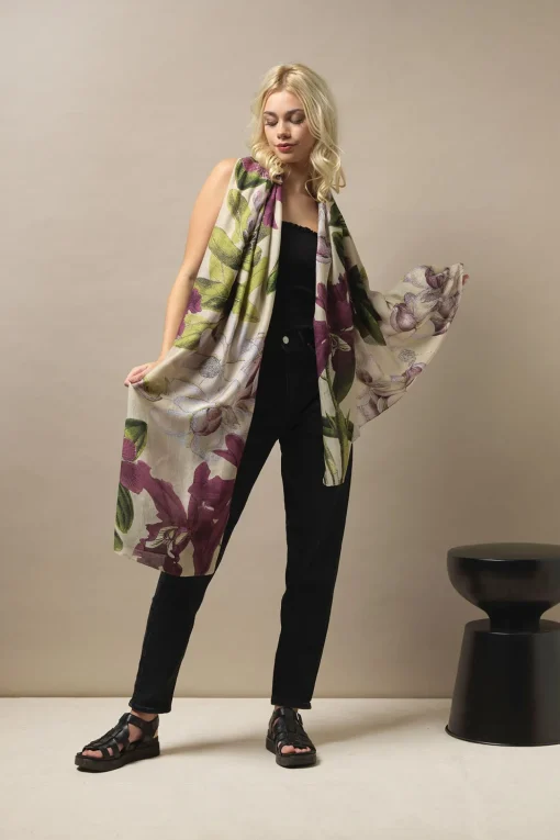 Kew Protea Stone Scarf