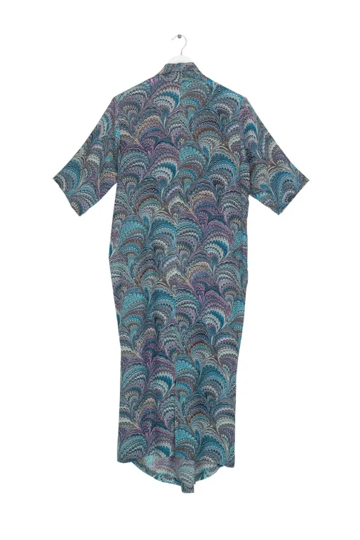 Marbled Blue Rachel Dress