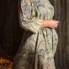 Marbled Green Abbi Dress