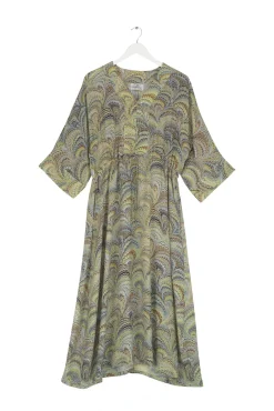 Marbled Green Abbi Dress