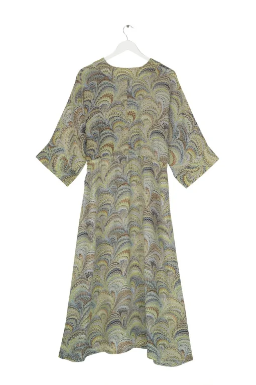 Marbled Green Abbi Dress