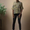 Marbled Green Pippa Top