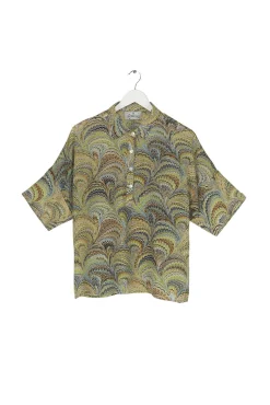 Marbled Green Pippa Top