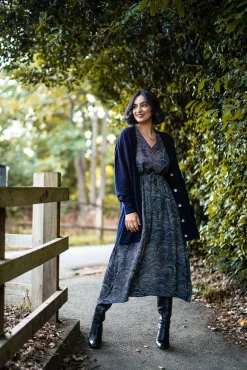 Marbled Indigo Abbi Dress
