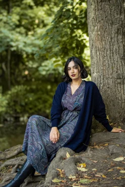 Marbled Indigo Abbi Dress