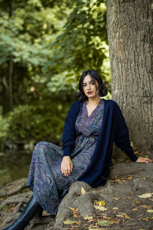 Marbled Indigo Abbi Dress