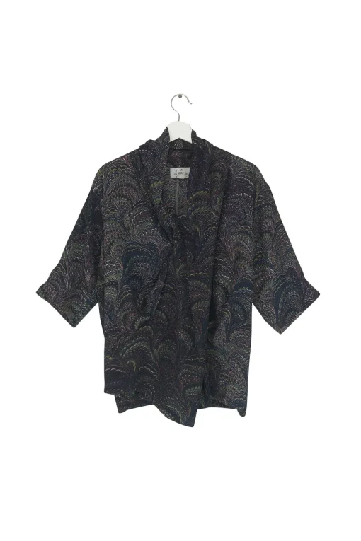 Marbled Indigo Rachel Top