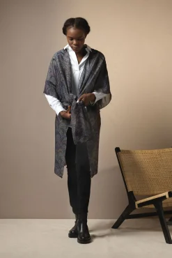Marbled Indigo Throwover