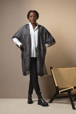 Marbled Indigo Throwover