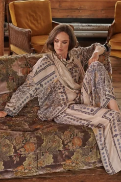 Mehndi Blue Palazzo Pant