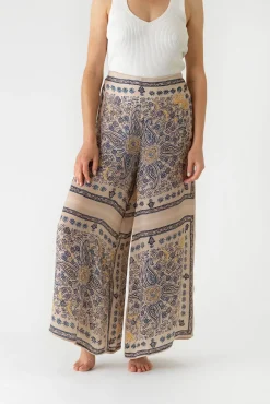 Mehndi Blue Palazzo Pant