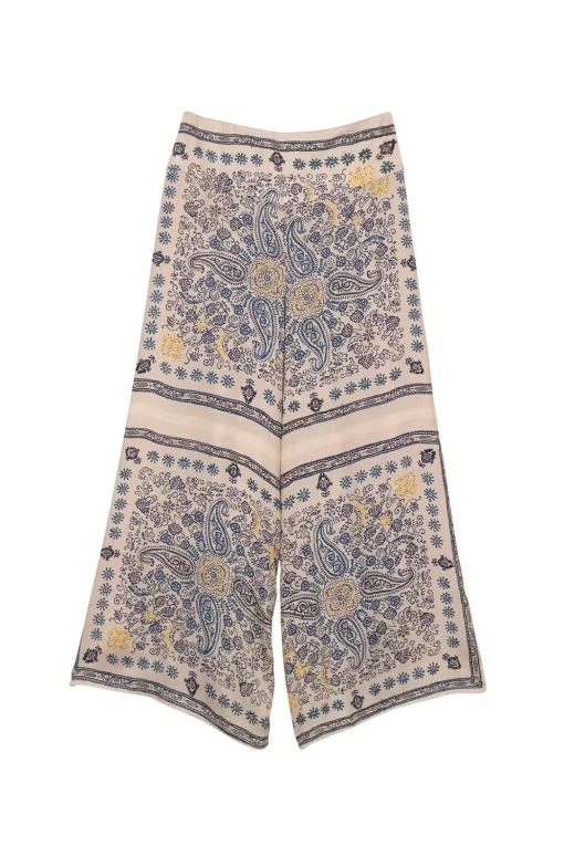 Mehndi Blue Palazzo Pant