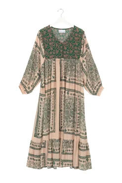 Mehndi Green Boho Dress