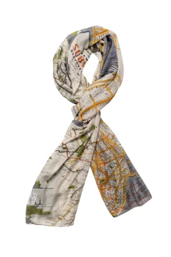 New York City Grey Map Scarf