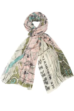 Paris Map Scarf